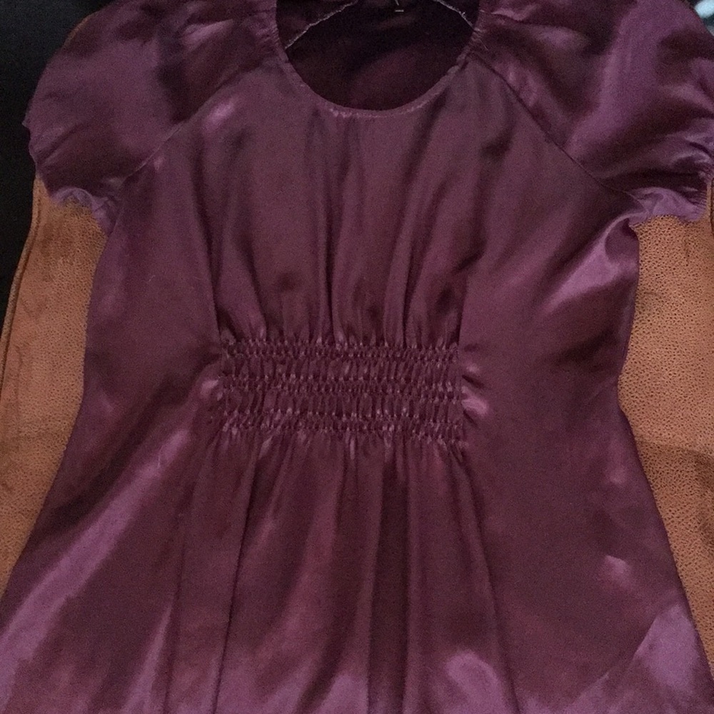 Daisy Fuentes Amethyst Smocked Waist Top - Picture 14 of 16